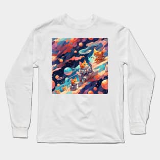 Space Cats Adventure Long Sleeve T-Shirt